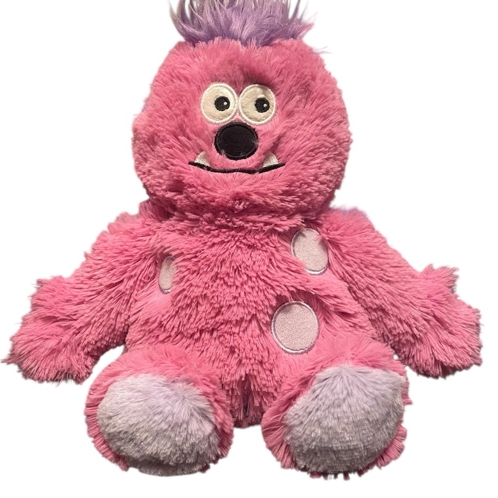 Warmies Cozy Plush 13” Pink Monster Therapy Microwavable Heatable Toy Full Size